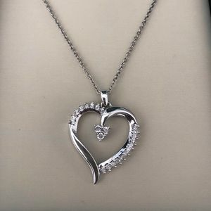 Sterling Silver Heart Pendant Necklace